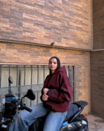 VNTG Burgundy Hoodie - Image 2