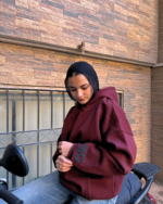 VNTG Burgundy Hoodie - Image 4