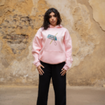VNTG PINK Printed Hoodie