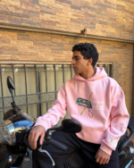 VNTG PINK Printed Hoodie - Image 2