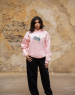 VNTG PINK Printed Hoodie - Image 3