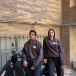 VNTG Brown quarter zipper