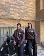 VNTG Brown quarter zipper