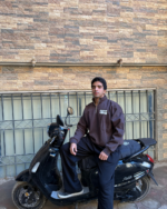 VNTG Brown quarter zipper - Image 2