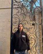 VNTG Black quarter zipper