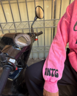 VNTG Washed Pink Hoodie - Image 4